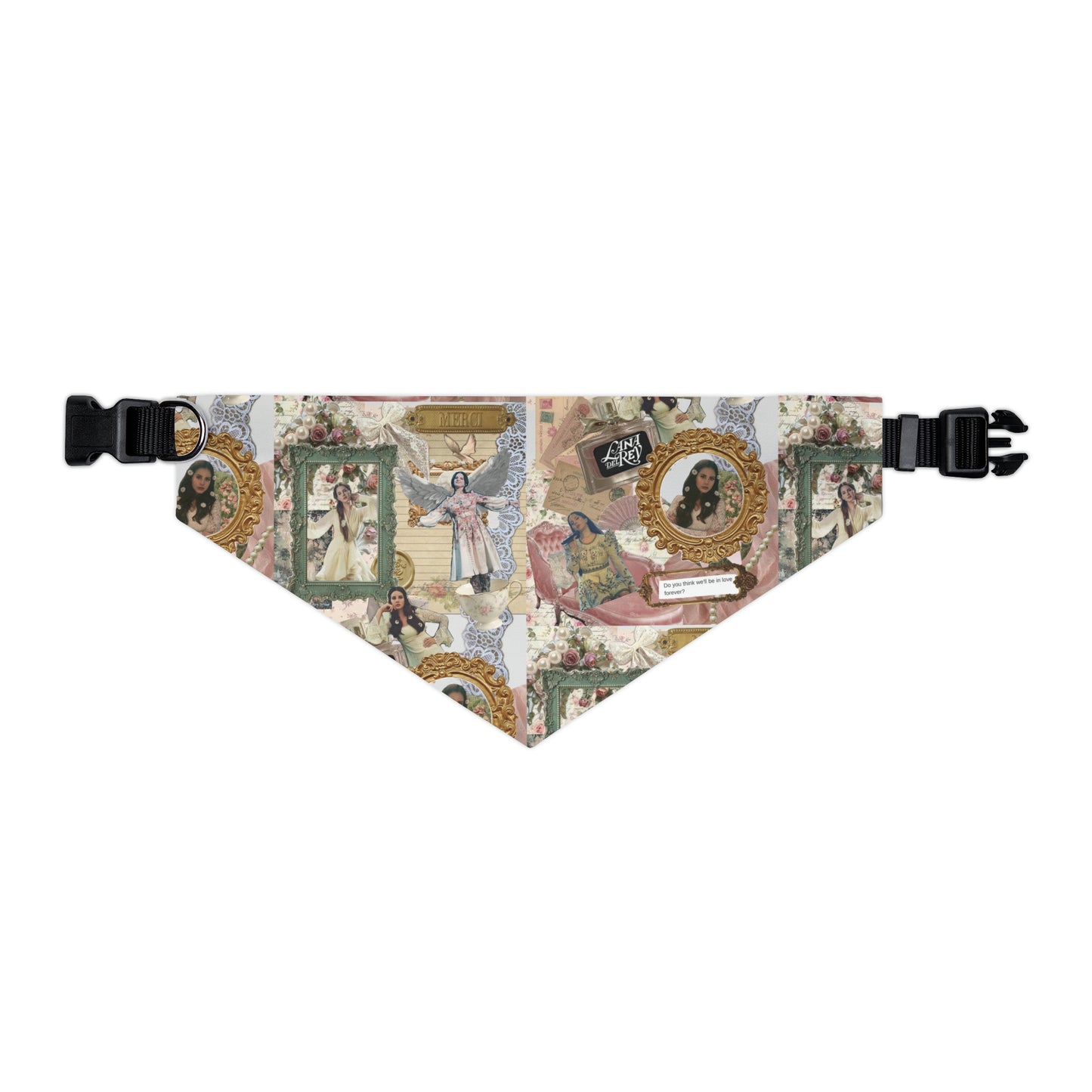 Lana Del Rey Victorian Collage Pet Bandana Collar