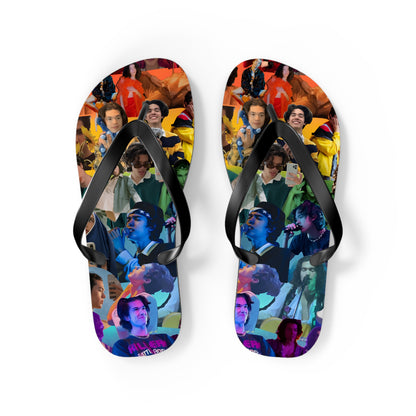 Conan Grey Rainbow Photo Collage Flip Flops