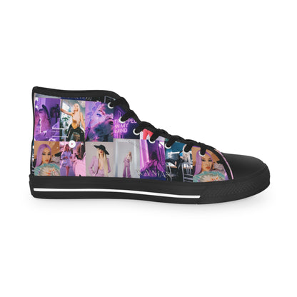 Ava Max Belladonna Photo Collage Men's High Top Sneakers