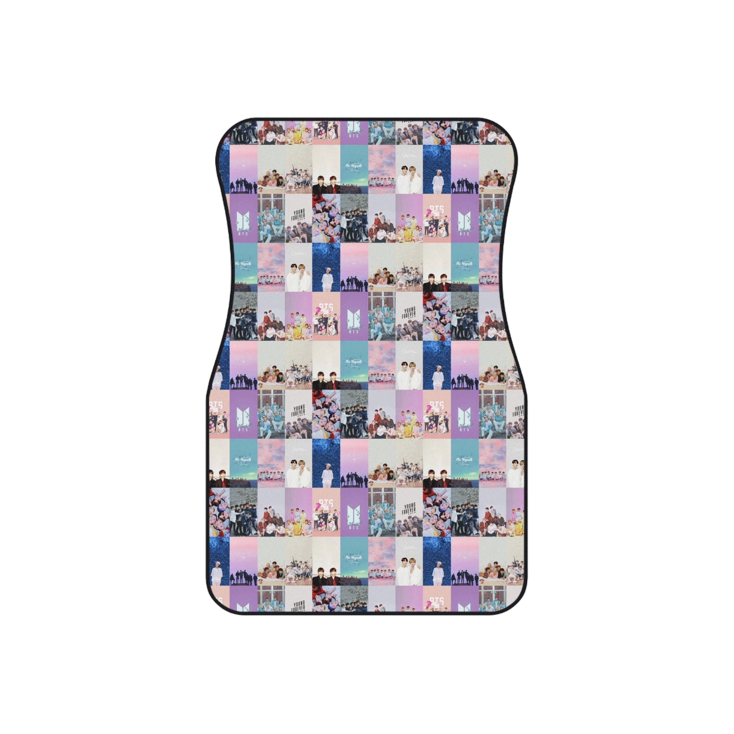 BTS Pastel Aesthetic Collage Car Mats (Set of 4)