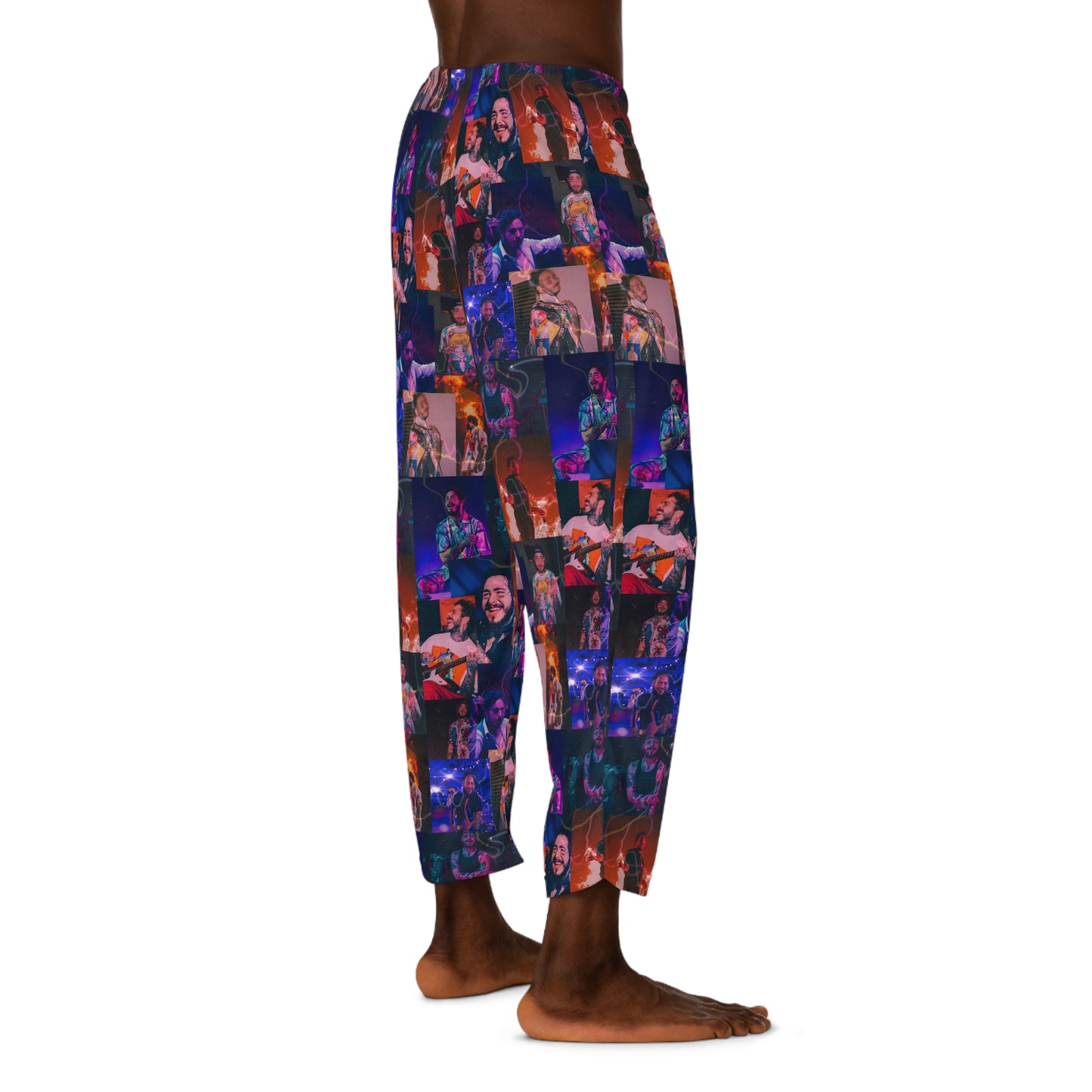 Post Malone Lightning Photo Collage Men's Pajama Pants