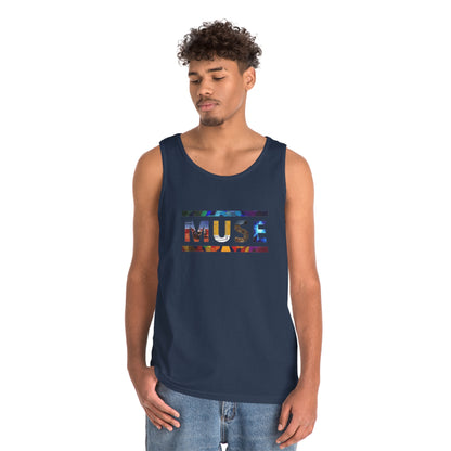 Muse Album Art Letters Unisex Heavy Cotton Tank Top