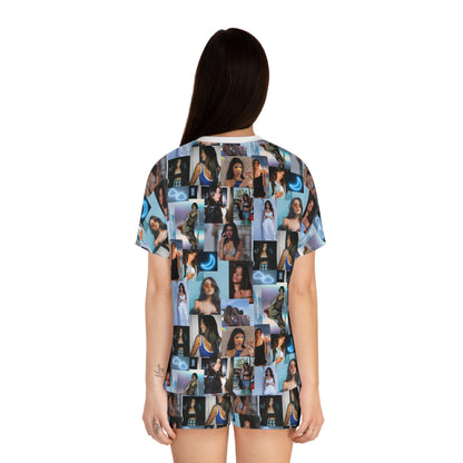 Madison Beer Mind In The Clouds Collage Women's Short Pajama Set