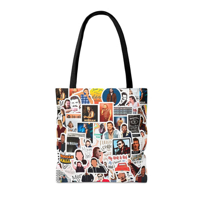 Morgan Wallen Sticker Collage Tote Bag