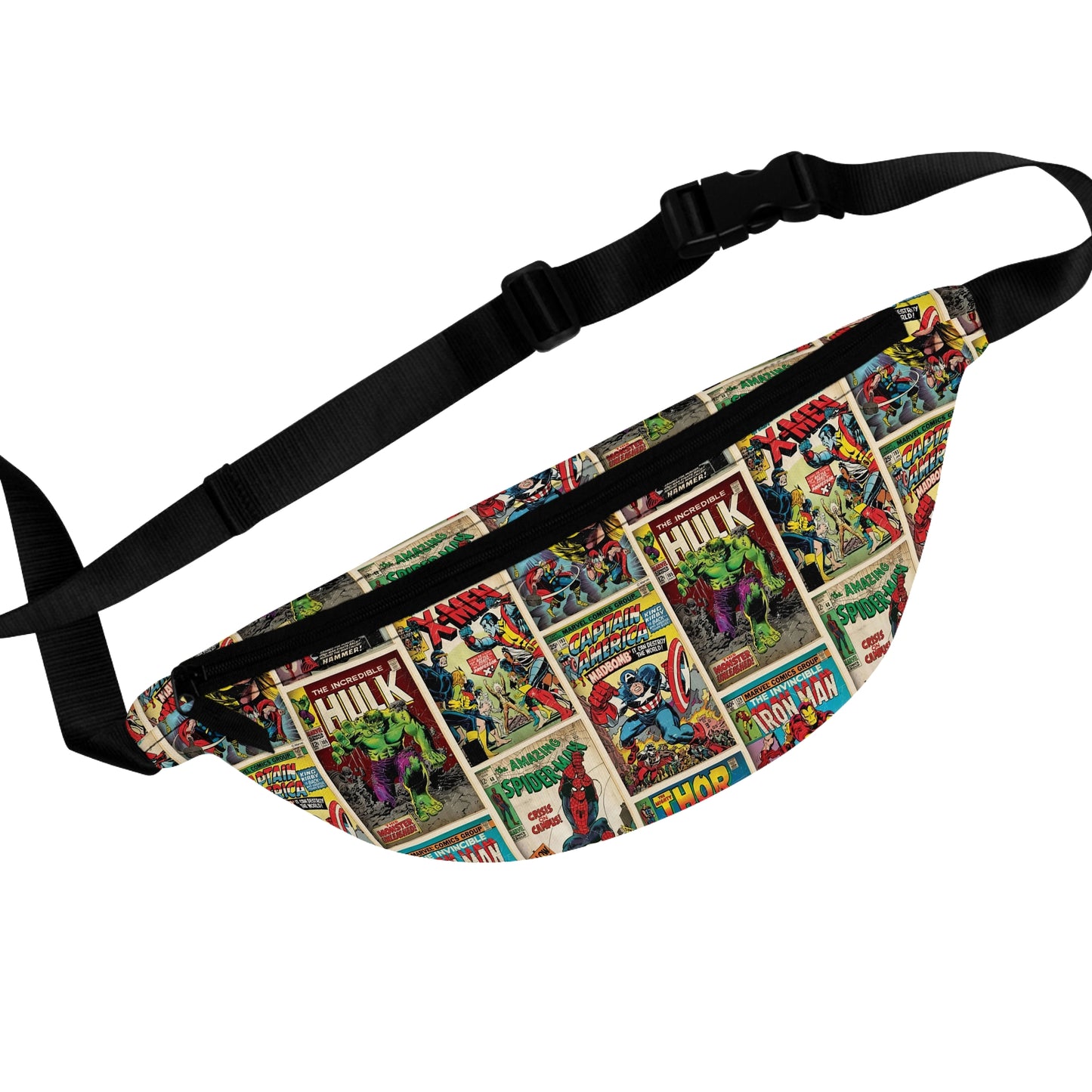 Marvel Comic Book Cover Collage Fanny Pack