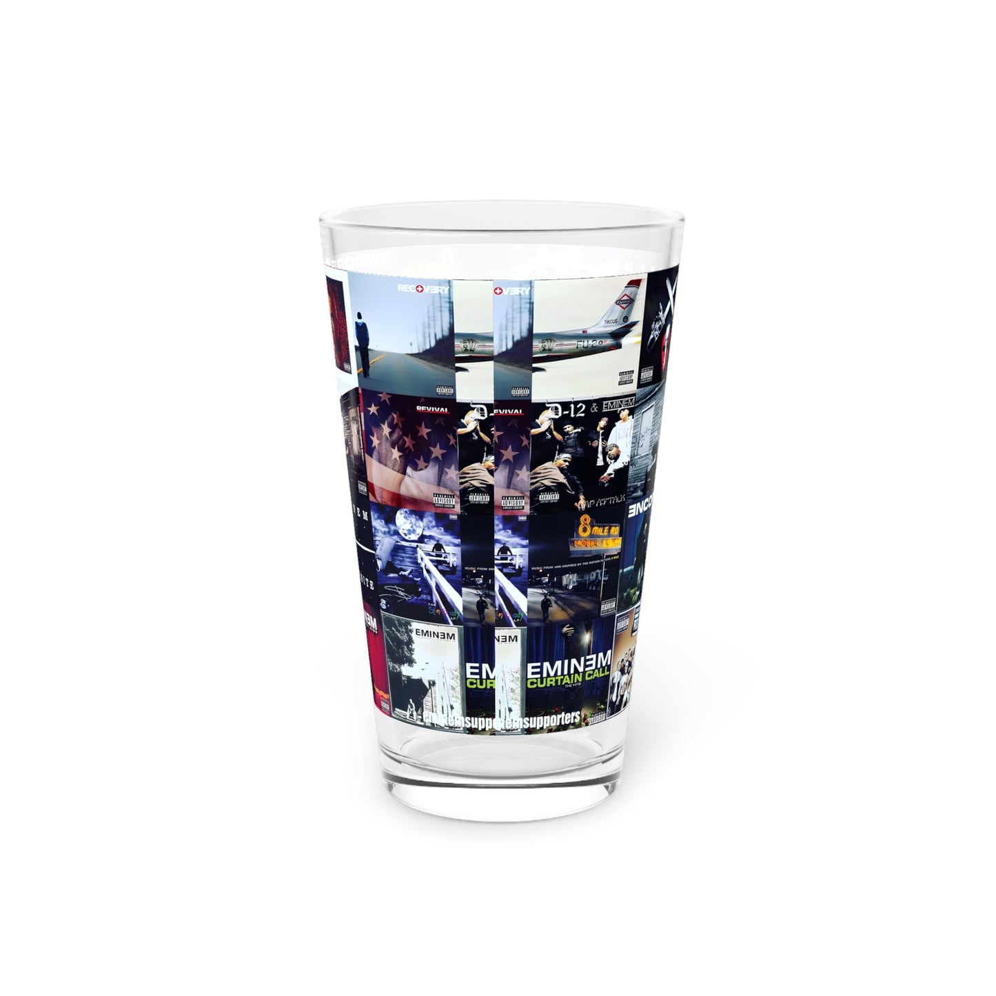 Eminem Album Art Cover Collage Pint Glass