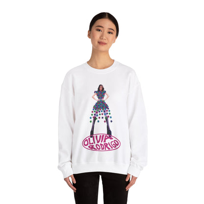 Olivia Rodrigo Hits Magazine Cover Unisex Heavy Blend Crewneck Sweatshirt