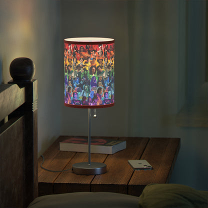 Conan Grey Rainbow Photo Collage Lamp on a Stand