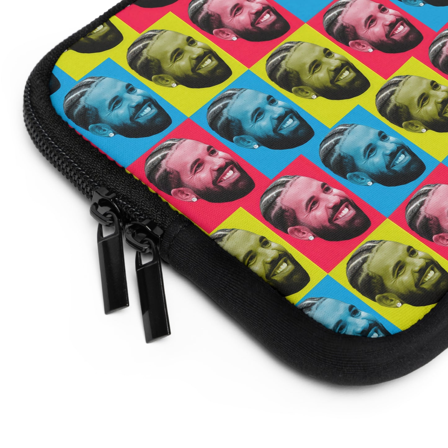 Drake Colored Checker Faces Laptop Sleeve