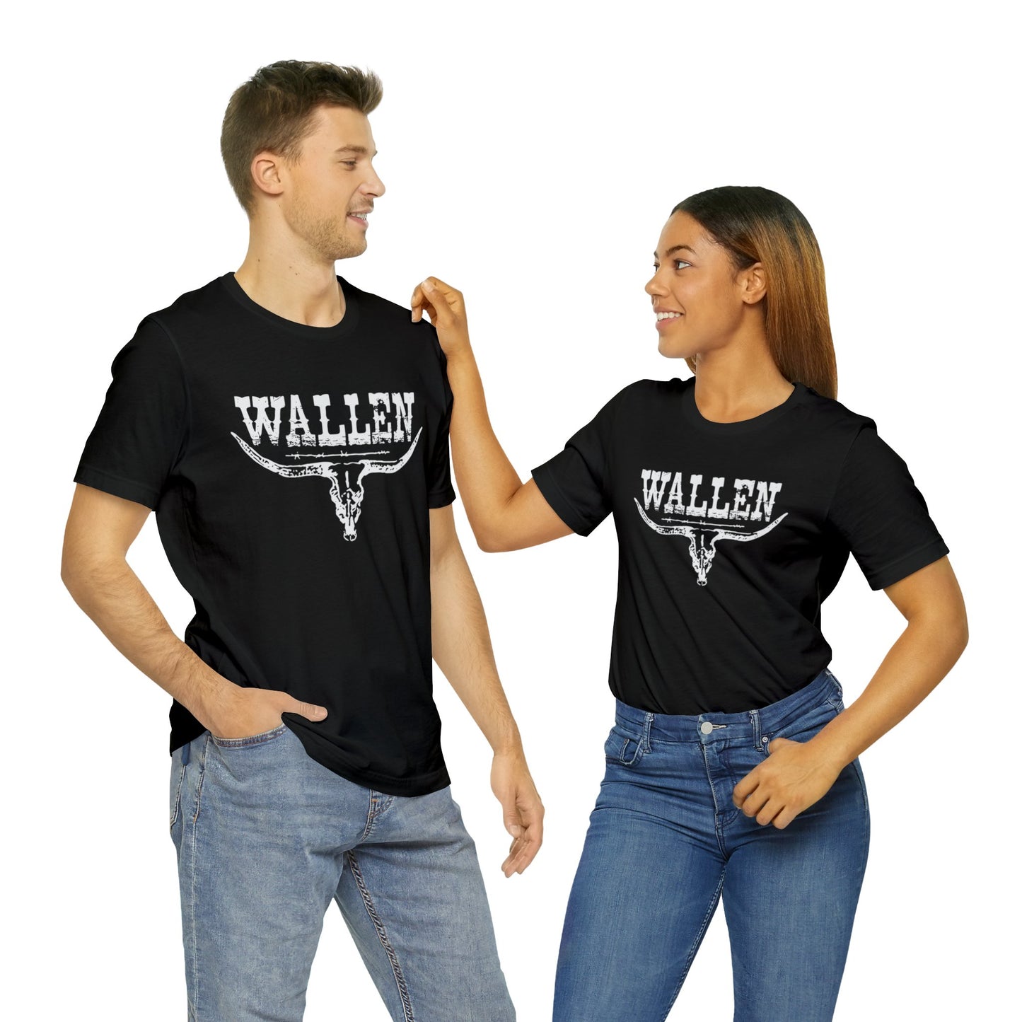 Morgan Wallen White Logo Unisex Jersey Short Sleeve Tee Shirt