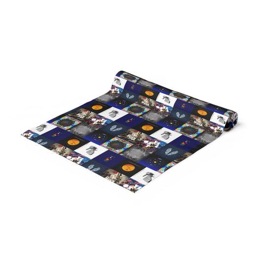 Colplay Album Cover Collage Table Runner