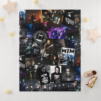 Motionless In White Photo Collage Soft Fleece Baby Blanket