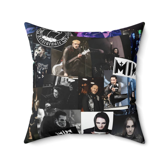 Motionless In White Photo Collage Spun Polyester Square Pillow
