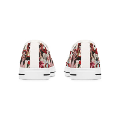 Lana Del Rey Cherry Coke Collage Women's Low Top Sneakers