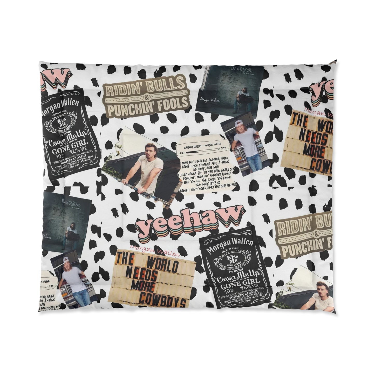 Morgan Wallen Yeehaw Collage Comforter