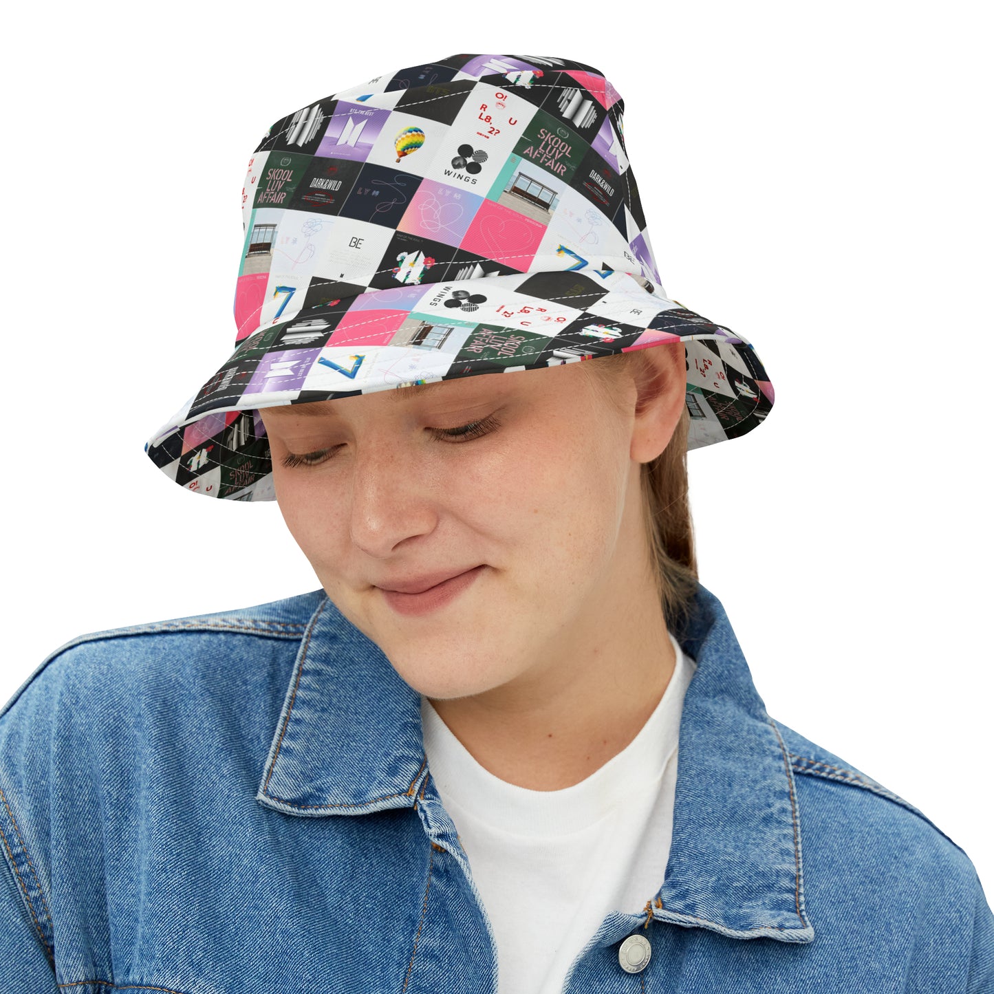 BTS Album Cover Collage Bucket Hat