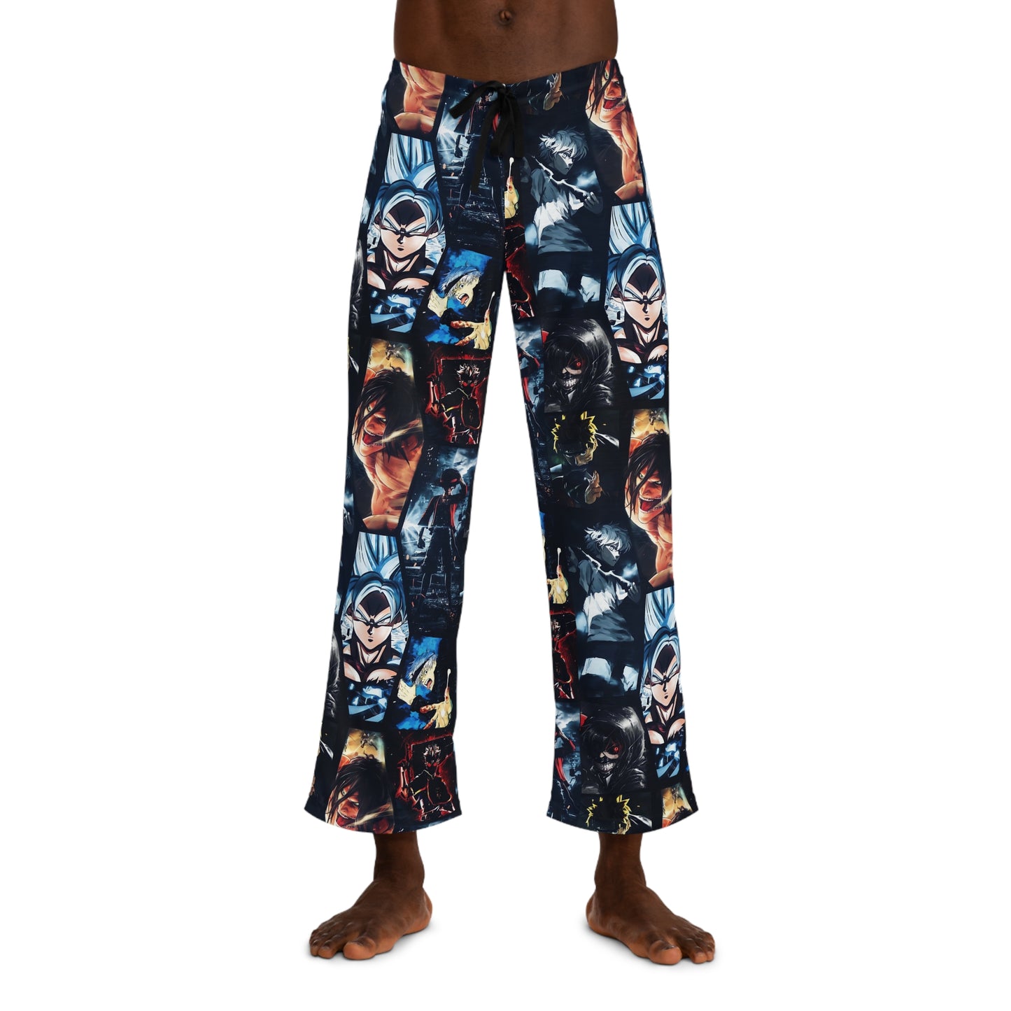 Anime Hero Montage Men's Pajama Pants