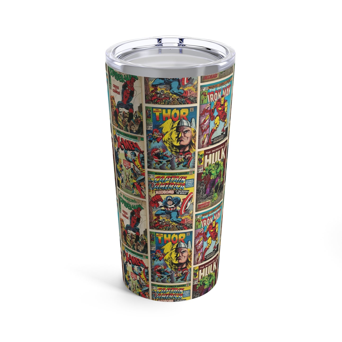 Marvel Comic Book Cover Collage 20oz Tumbler