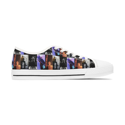 Post Malone On Tour Collage Women's Low Top Sneakers