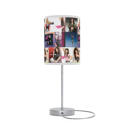 Miley Cyrus Album Cover Collage Lamp on a Stand