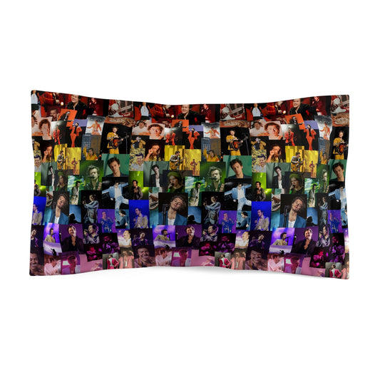 Harry Styles Rainbow Photo Collage Microfiber Pillow Sham
