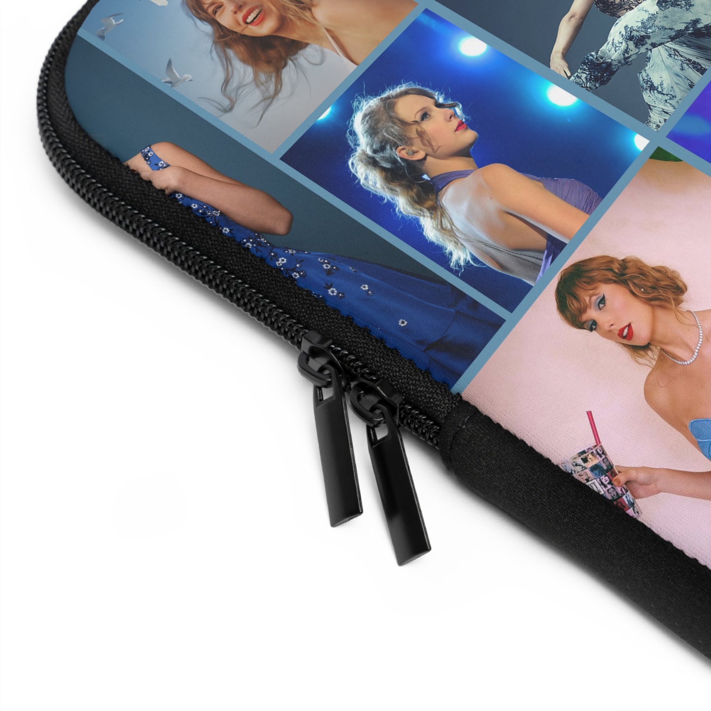 Taylor Swift Blue Aesthetic Collage Laptop Sleeve