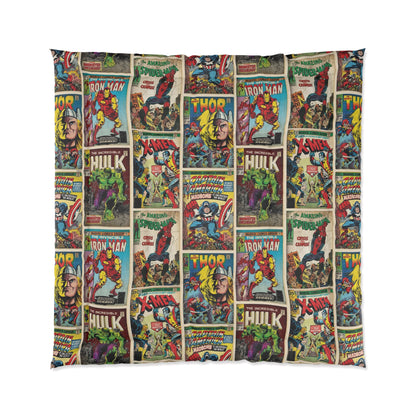 Marvel Comic Book Cover Collage Comforter