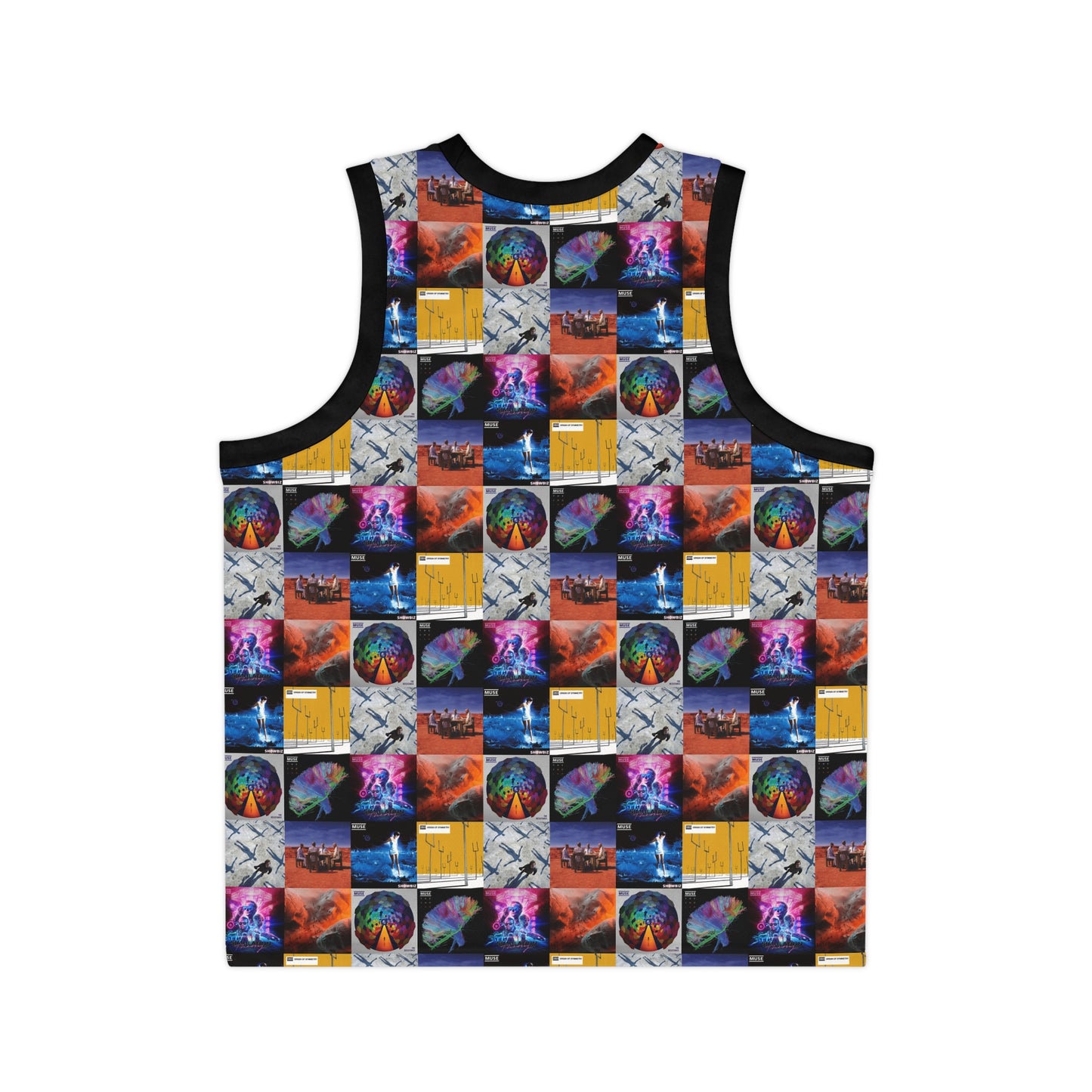 Muse Album Cover Collage Unisex Basketball Jersey