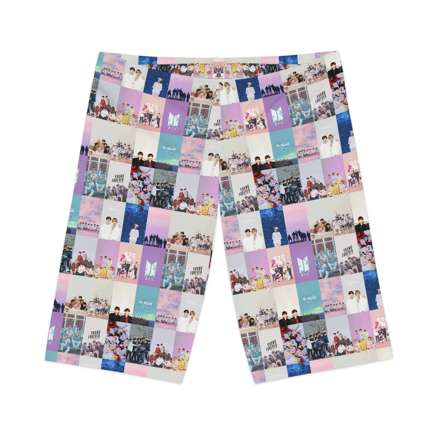 BTS Pastel Aesthetic Collage Women's Bike Shorts