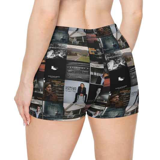 Morgan Wallen Album Cover Collage Women's Shorts