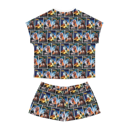Back To The Future Movie Posters Collage Women's Short Pajama Set