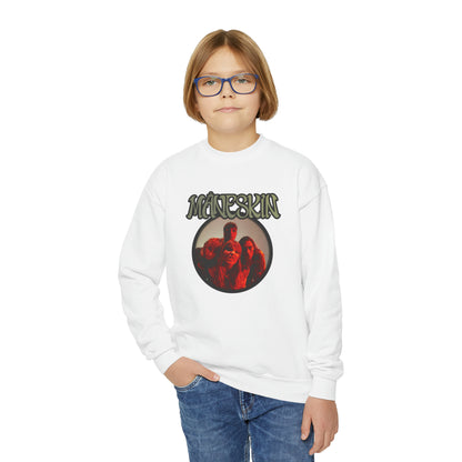 Måneskin Circular Group Photo Youth Crewneck Sweatshirt