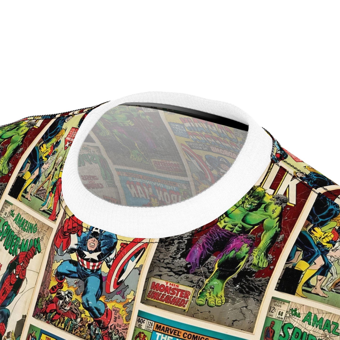 Marvel Comic Book Cover Collage Unisex Tee Shirt