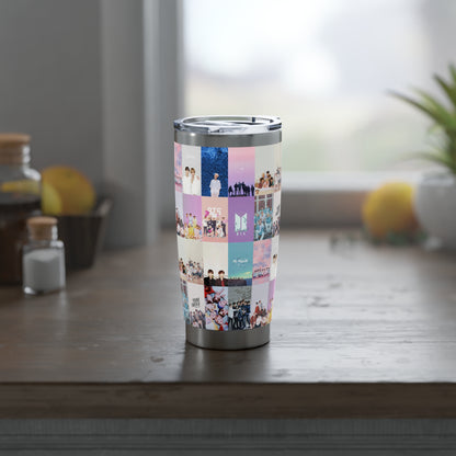 BTS Pastel Aesthetic Collage Vagabond 20oz Tumbler