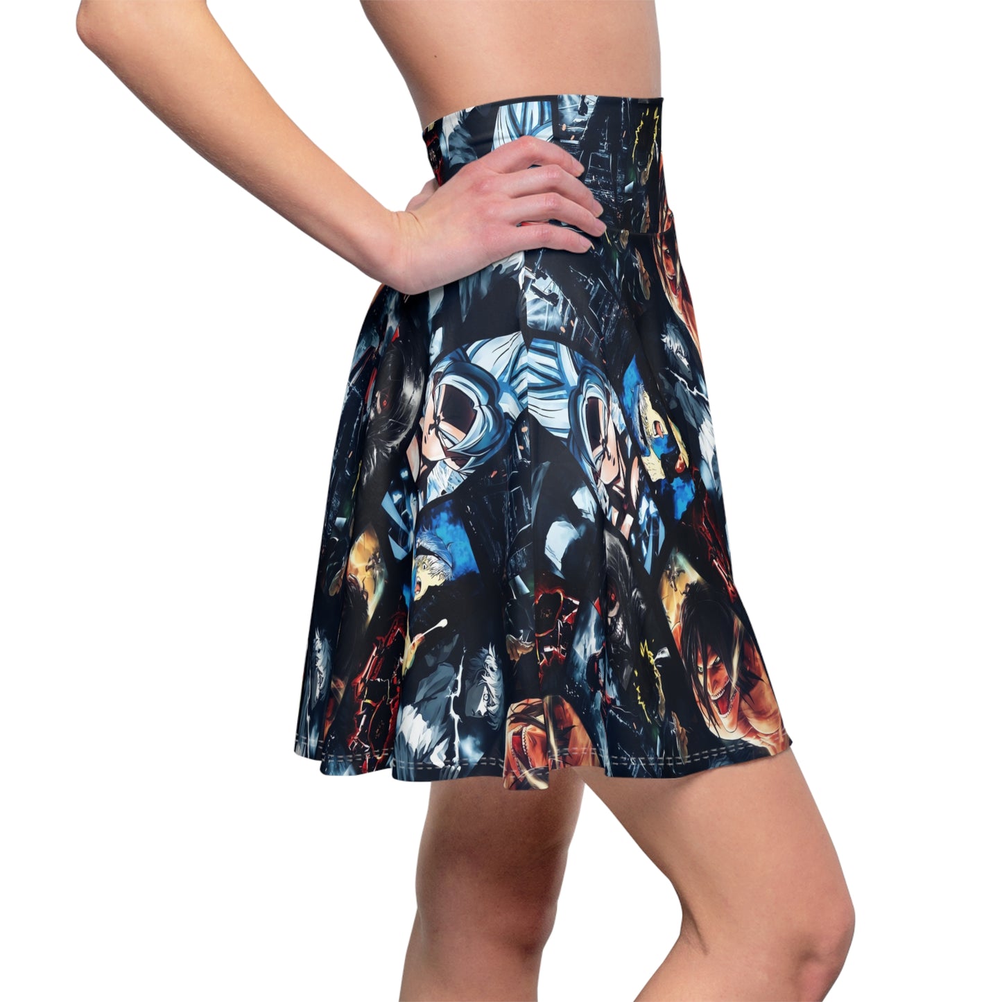 Anime Hero Montage Women's Skater Skirt