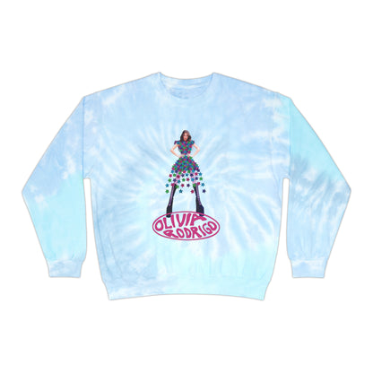 Olivia Rodrigo Hits Magazine Cover Unisex Tie-Dye Sweatshirt