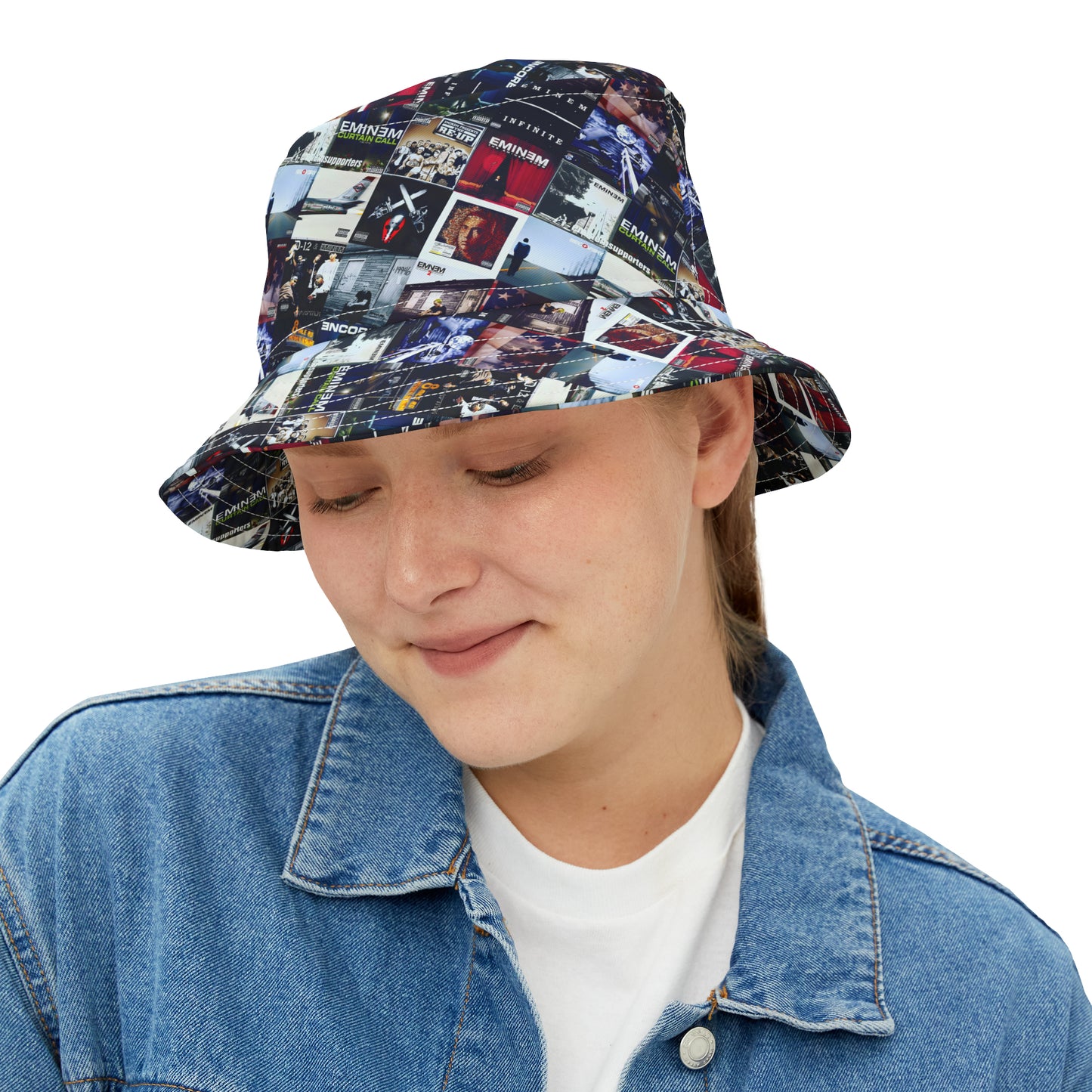 Eminem Album Art Cover Collage Bucket Hat