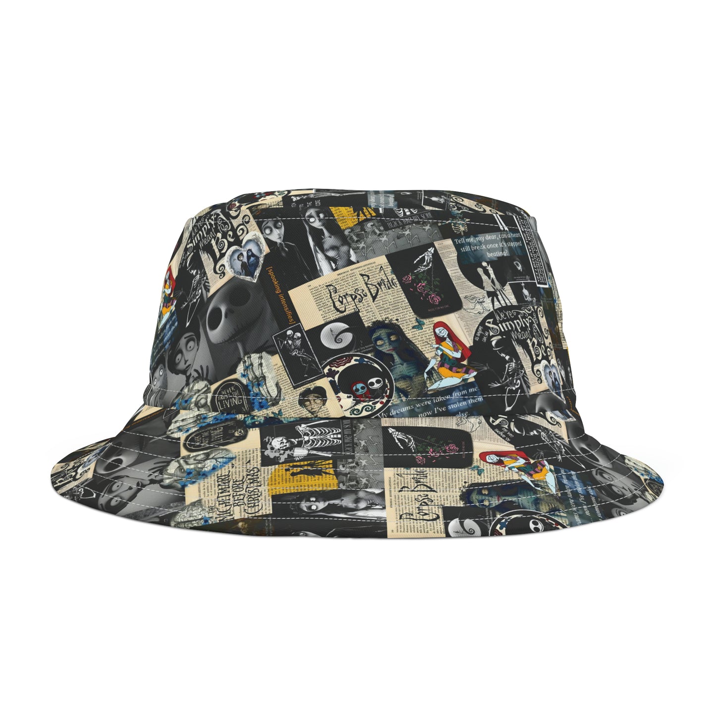 The Nightmare Before Christmas Rotten To The Core Collage Bucket Hat