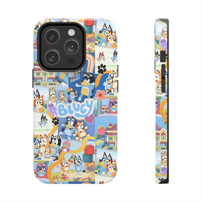 Bluey Playtime Collage Tough Phone Cases