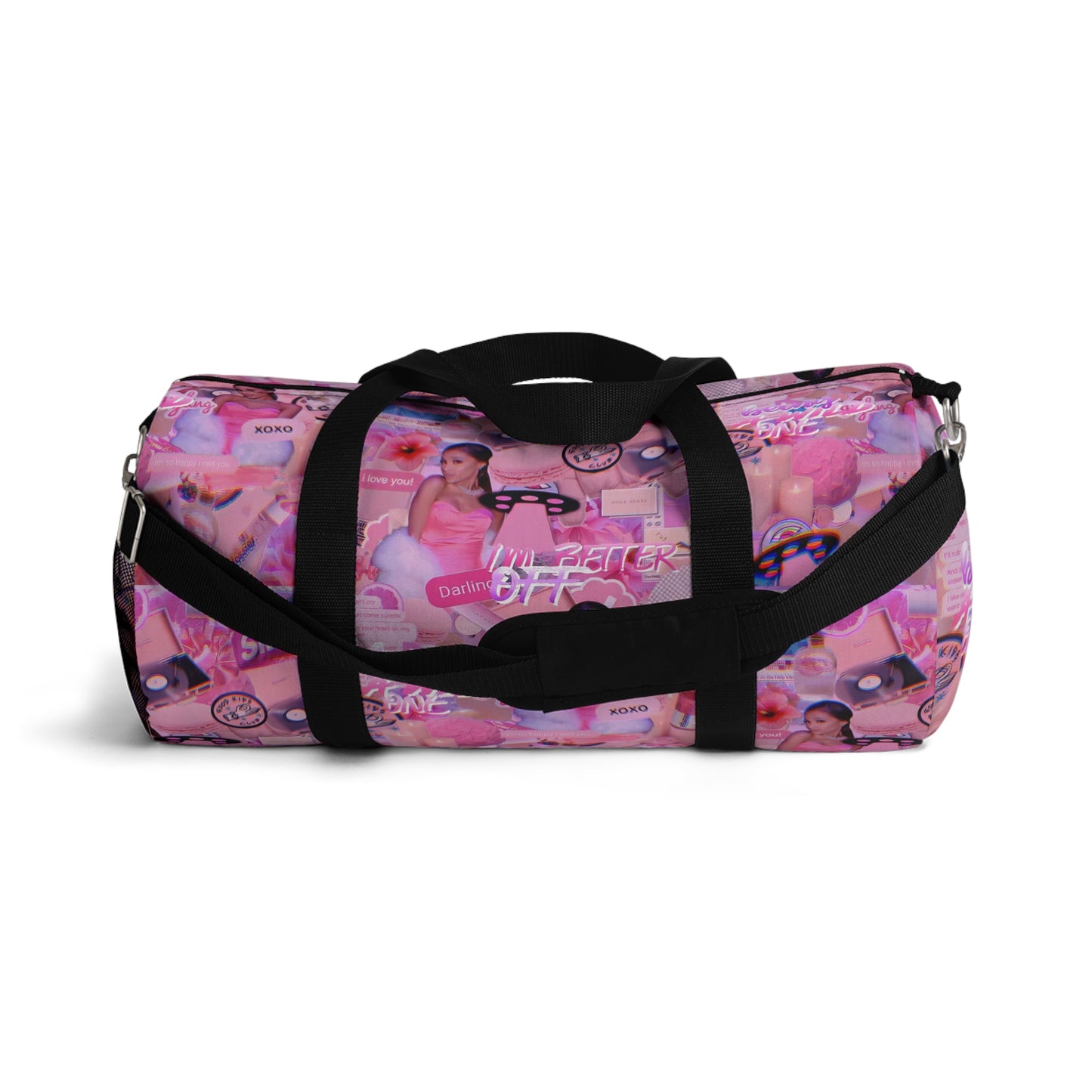 Ariana Grande Purple Vibes Collage Duffel Bag