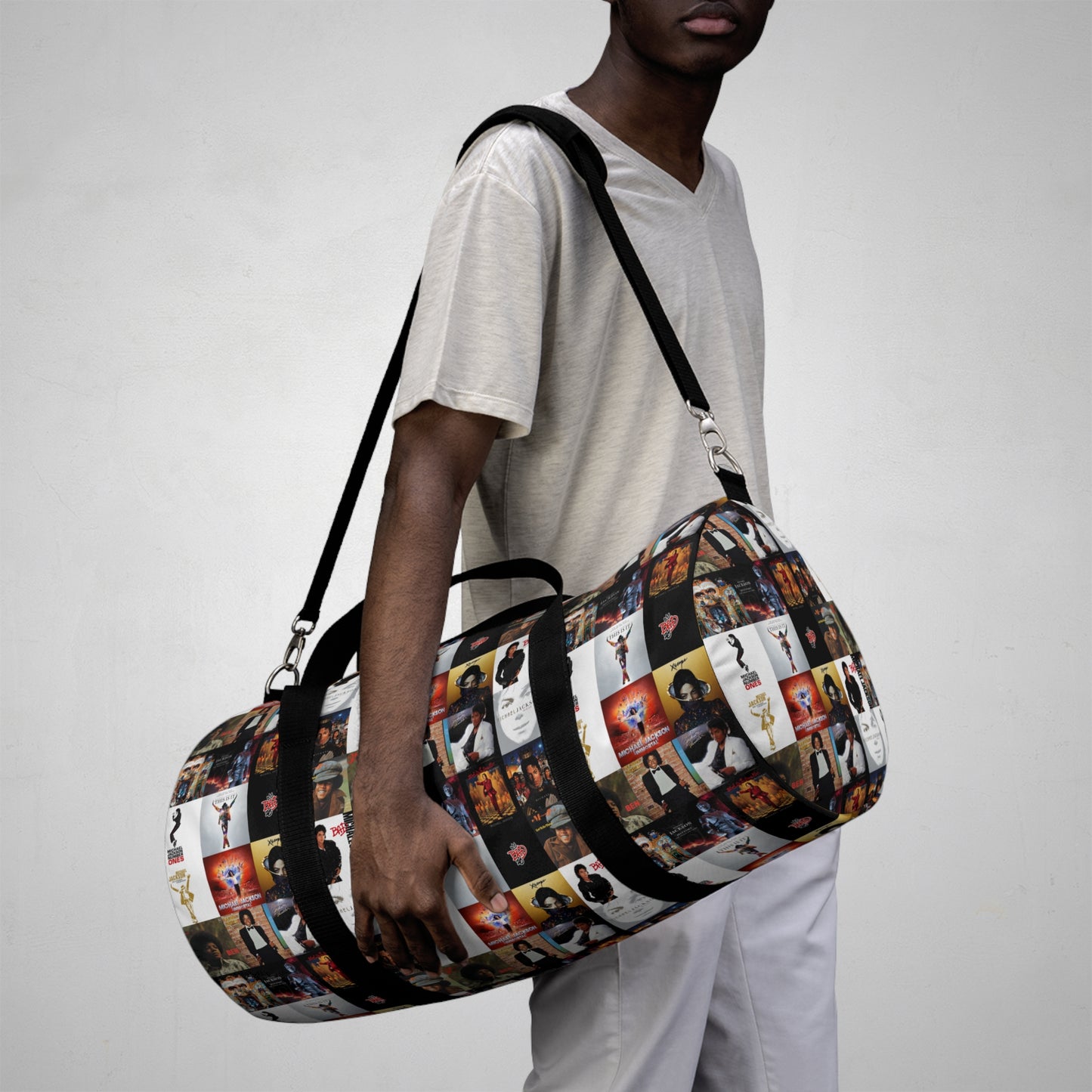 Michael Jackson Album Cover Collage Duffel Bag