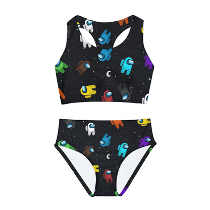 Among Us Cosmic Crew Girls Two Piece Swimsuit