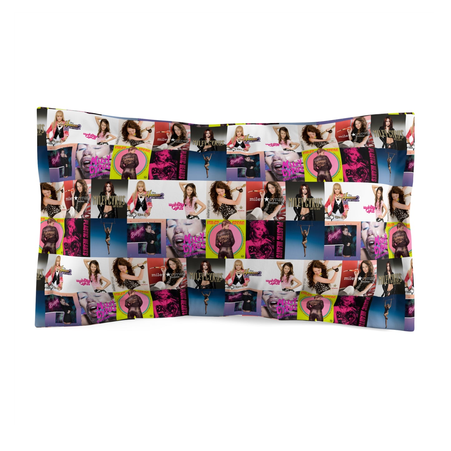 Miley Cyrus Album Cover Collage Microfiber Pillow Sham