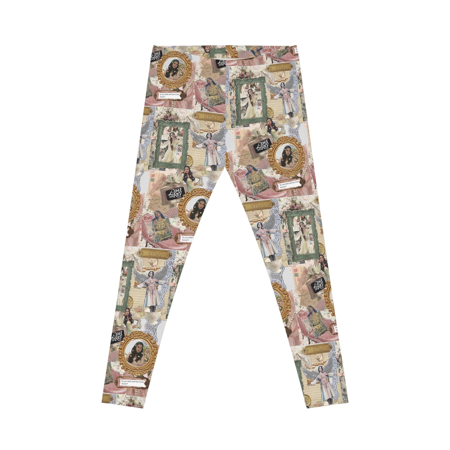 Lana Del Rey Victorian Collage Women's Casual Leggings