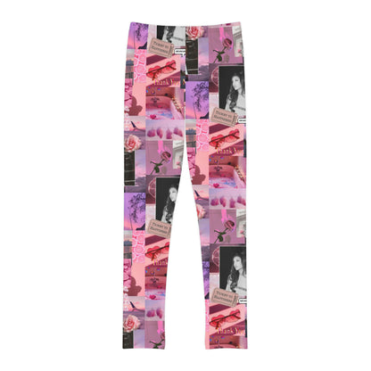 Ariana Grande Pink Aesthetic Collage Youth Leggings