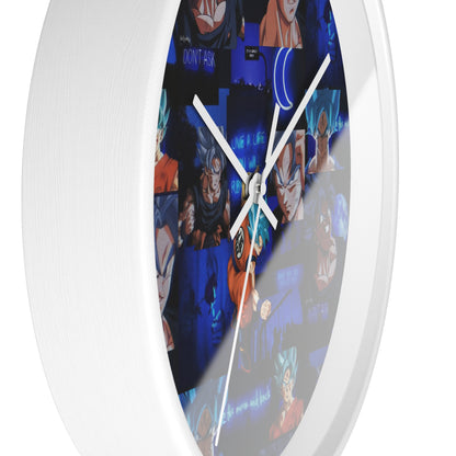 Dragon Ball Z Saiyan Moonlight Collage Wall Clock