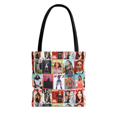 Olivia Rodrigo Magazine Cover Collage Pattern Tote Bag