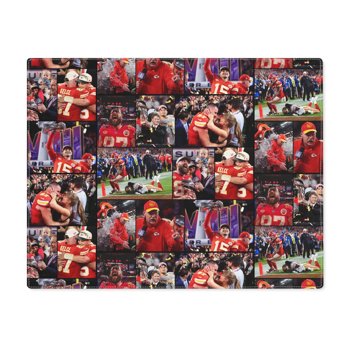 Kansas City Chiefs Superbowl LVIII Championship Victory Collage Placemat