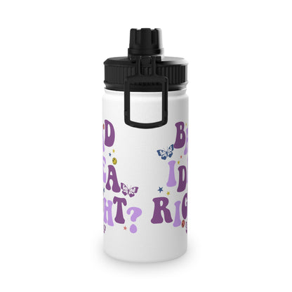 Olivia Rodrigo Bad Idea Right? Stainless Steel Sports Lid Water Bottle