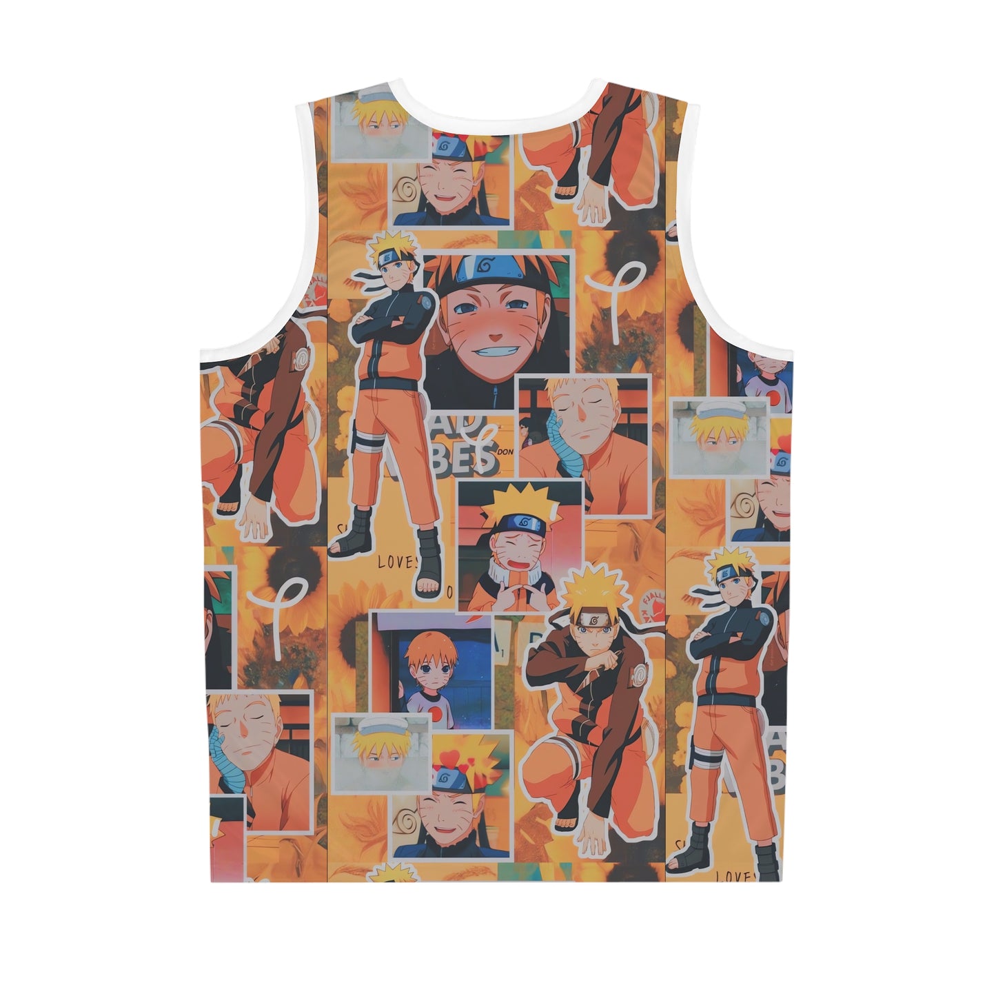 Naruto Uzumaki Sunflower Blaze Collage Basketball Jersey